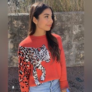 NWT - Minkpink cheetah sweater